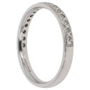 18ct White Gold 0.15ct Brilliant Cut Diamond Half Eternity Ring