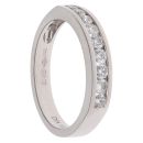 Platinum 0.33ct Brilliant Cut Diamond Half Eternity Ring