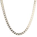 9ct Yellow Gold Curb Chain 22"