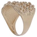 9ct Yellow Gold Five Row Keeper Ring