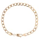 9ct Yellow Gold Curb Bracelet 8"
