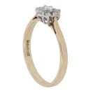 9ct Yellow Gold 0.25ct Brilliant Cut Diamond Cluster Ring