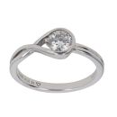 14ct White Gold 0.50ct Brilliant Cut Lab Grown Diamond Infinite Solitaire Ring