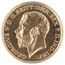 1915 George V Large Head UK Half Sovereign Coin