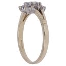 9ct Yellow Gold Cubic Zirconia Cluster Ring
