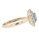 9ct Yellow Gold 0.52ct Diamond And Topaz Ring