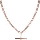 9ct Rose Gold Graduated Albert T-Bar Chain 20"