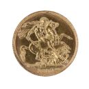 1915 George V Large Head UK Full Sovereign Coin