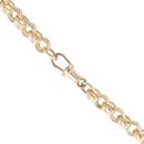 9ct Yellow Gold Patterned Belcher Chain 16"