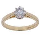 18ct Yellow Gold 0.35ct Brilliant Cut Diamond Solitaire Ring