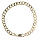 9ct Yellow Gold Curb Bracelet 8.5"