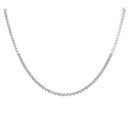 18ct White Gold 1.00ct Brilliant Cut Diamond Tennis Chain 18"