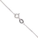 18ct White Gold 0.10ct Diamond Solitaire Pendant and Chain 18"