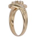 18ct Yellow Gold 0.50ct Brilliant Cut Diamond Two Stone Ring