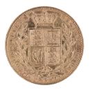 1863 Victoria Young Head Shield UK Full Sovereign Coin
