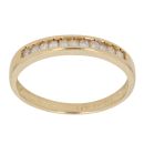 18ct Yellow Gold 0.15ct Diamond Half Eternity Ring