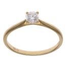 18ct Yellow Gold 0.30ct Brilliant Cut Lab Grown Diamond Solitaire Ring