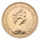 1980 Elizabeth II Decimal Portrait UK Full Sovereign Coin