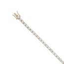 14ct Yellow Gold Cubic Zirconia Tennis Bracelet 7.5"
