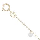 9ct Yellow Gold Cubic Zirconia and Circle Bracelet 7.5"