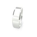 18ct White Gold Soft Chamfered Edge Wedding Band 6mm
