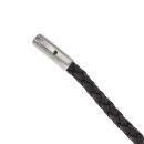 Unique & Co Black Leather Bracelet
