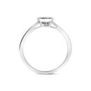 9ct White Gold 1.00ct Emerald Cut Lab Grown Diamond Solitaire Ring