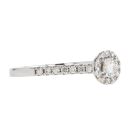 18ct White Gold 0.60ct Diamond Cluster Ring