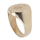 9ct Yellow Gold Eagle Shield Signet Ring