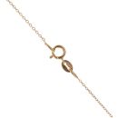 18ct Yellow and White Gold 0.30ct Old Cut Diamond and Black Opal Pendant and Chain 18"
