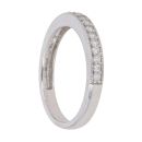 9ct White Gold 0.20ct Brilliant Cut Diamond Half Eternity Ring