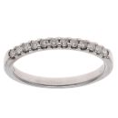 9ct White Gold 0.25ct Brilliant Cut Diamond Half Eternity Ring