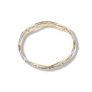 9ct Yellow White and Rose Gold Fancy Bangle