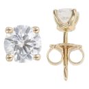 9ct Yellow Gold 1.00ct Brilliant Cut Lab Grown Diamond Stud Earrings