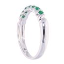 9ct White Gold Emerald Eternity Ring