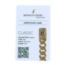 14ct Yellow Gold Monaco Patterned Curb Classic Flex Lock Chain 24"