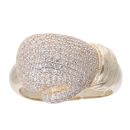 9ct Yellow Gold Cubic Zirconia Boxing Glove Ring