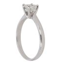 Platinum 0.52ct Princess Cut Diamond Solitaire Ring