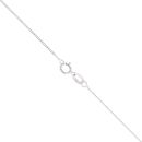 18ct White Gold 0.90ct Round Brilliant and Baguette Cut Diamond Fancy Pendant and Chain 18"