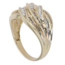 9ct Yellow Gold 1.00ct Diamond Fancy Ring
