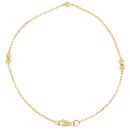 22ct Yellow Gold Slash Bead Bracelet 7"