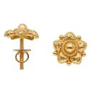 22ct Yellow Gold Flower Stud Earrings