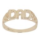 9ct Yellow Gold Lattice Dad Ring