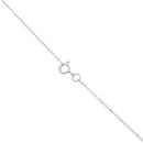 18ct White Gold 0.40ct Brilliant Cut Diamond Cluster Pendant And Chain 16"