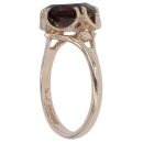 9ct Yellow Gold Smoky Quartz Solitaire Ring
