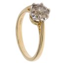 18ct Yellow Gold 1.00ct Brilliant Cut Diamond Solitaire Ring