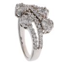 18ct White Gold 0.80ct Brilliant Cut Diamond Cluster Ring