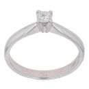 18ct White Gold 0.17ct Brilliant Cut Diamond Solitaire Ring