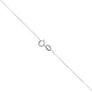 9ct White Gold 0.50ct Brilliant Cut Diamond Solitaire Pendant and Chain 18"