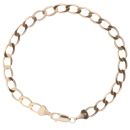 9ct Yellow Gold Curb Bracelet 7.5"